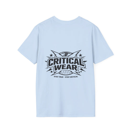 Animated alpha in a suit Baby blue-  T-Shirt